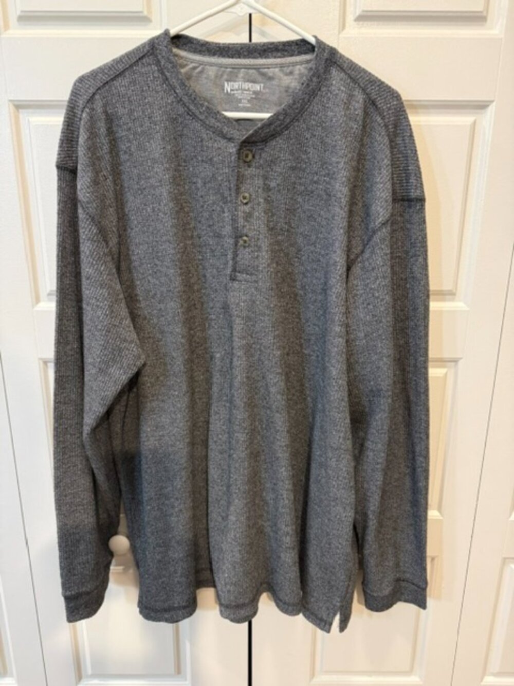 XXL Men's Northpoint thermal grey long sleeve